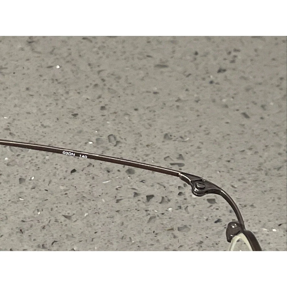 Chaps 87 03DN Gunmetal Stainless Steel Eyeglasses Frames ONLY 46-21-140 3-1
